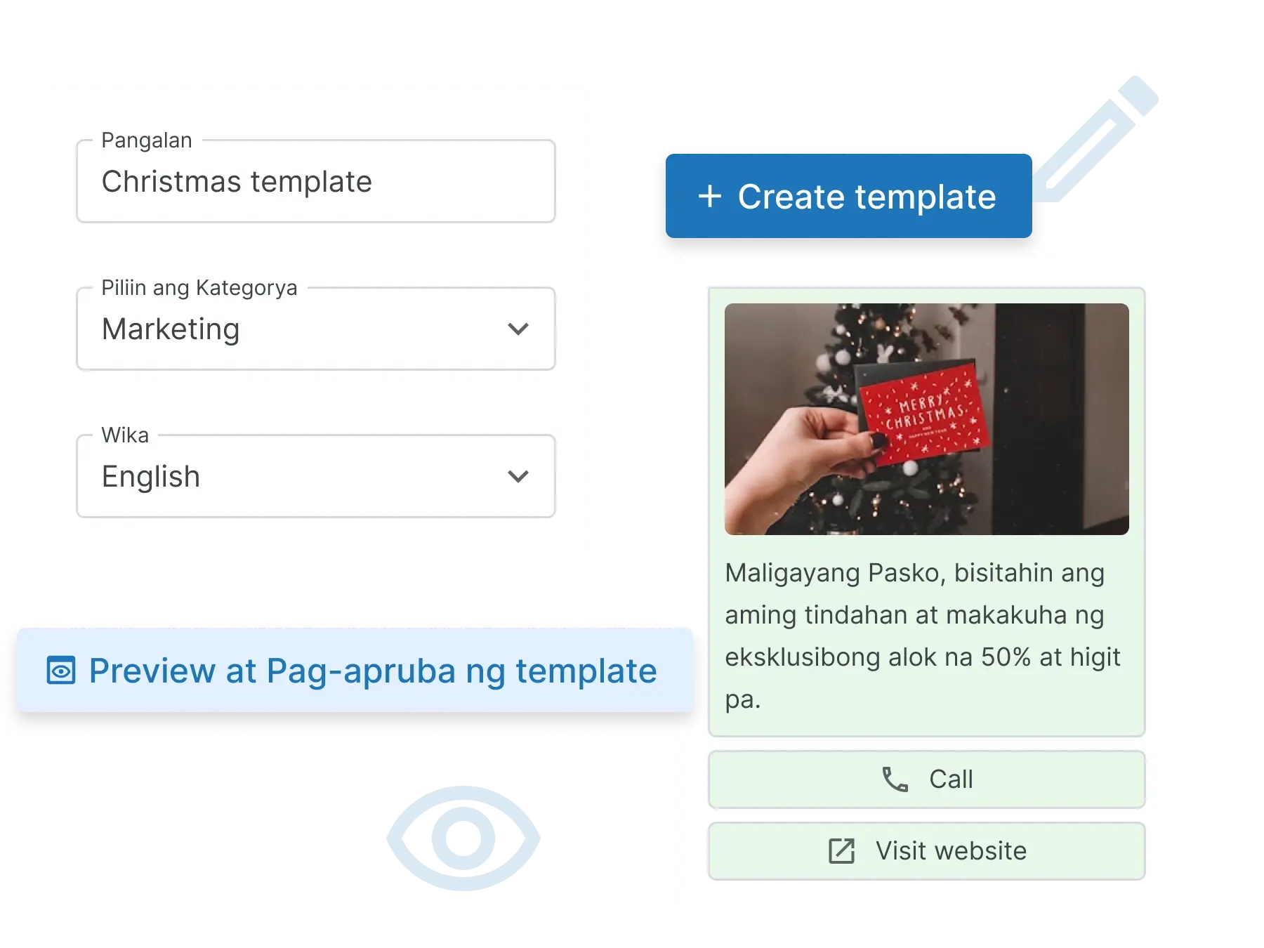 Instant Template Creation