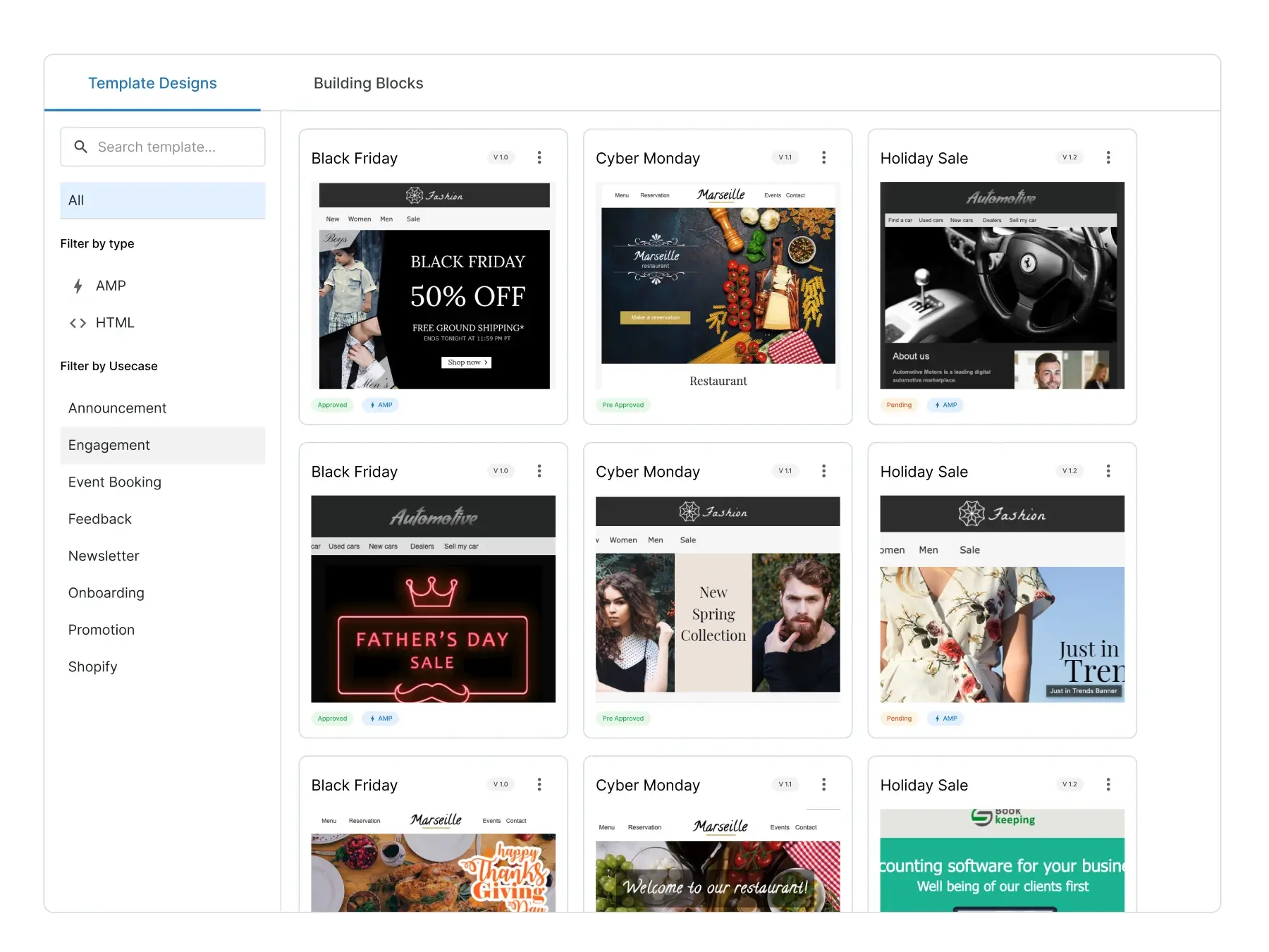 Mas Mabilis na Email Campaign gamit ang Pre-Designed Templates